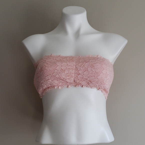 Pink lace bandeau - Picture 1 of 4